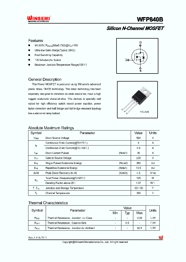 WFP840B_4769382.PDF Datasheet