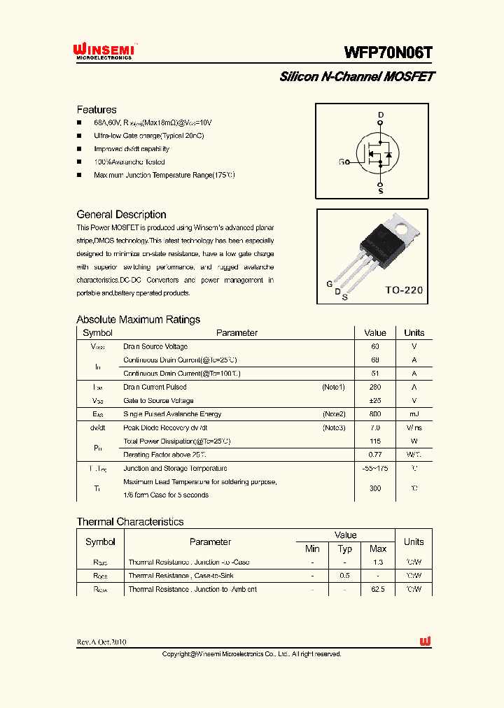 WFP70N06T_4769376.PDF Datasheet