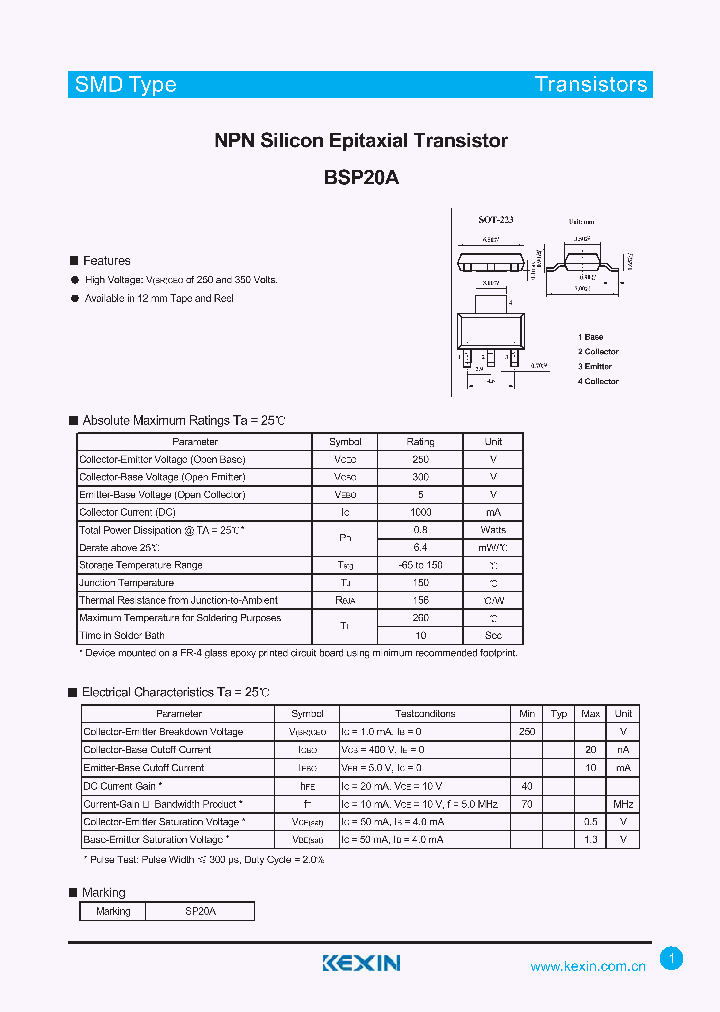 BSP20A_4772107.PDF Datasheet