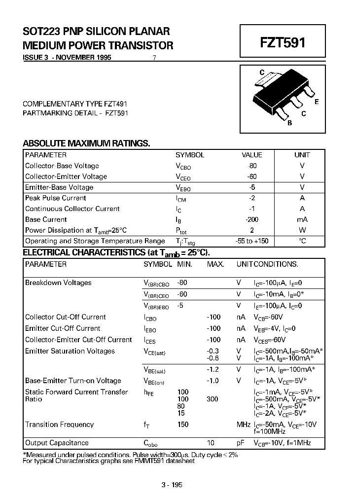 FZT591_4780219.PDF Datasheet