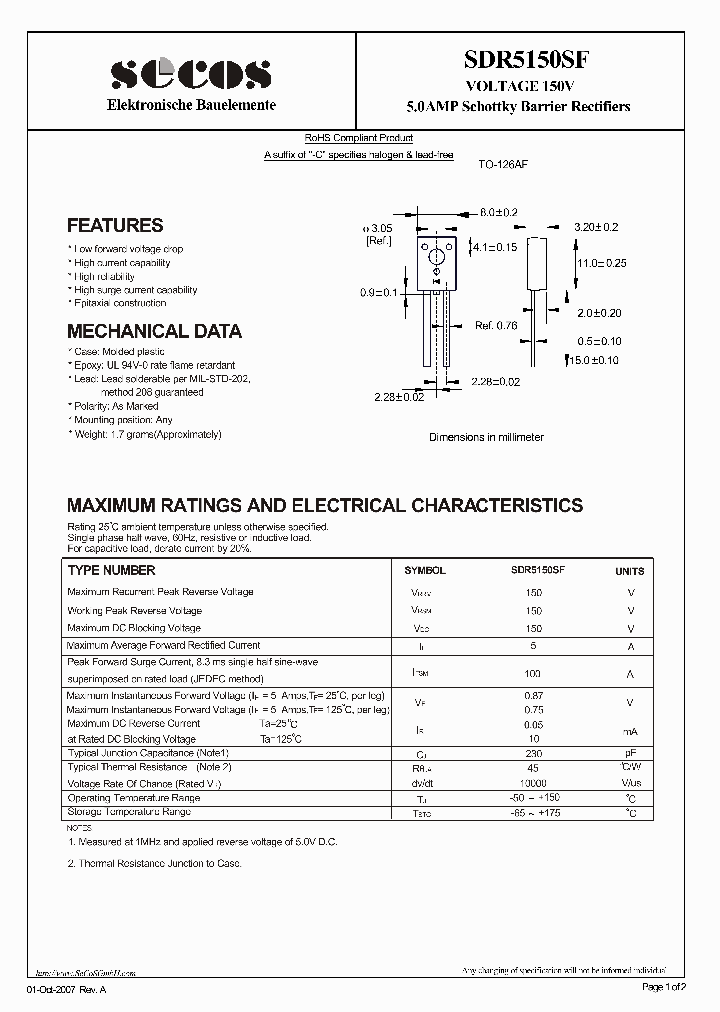 SDR5150SF_4783985.PDF Datasheet