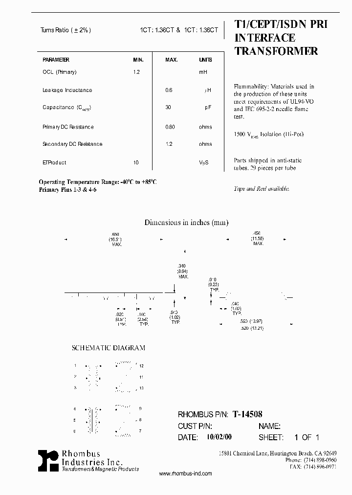 T-14508_4784533.PDF Datasheet