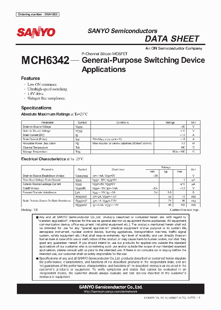 MCH6342_4785216.PDF Datasheet