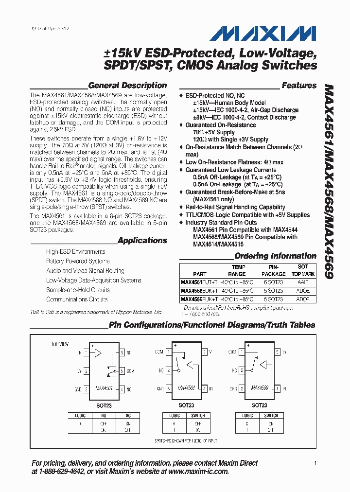 MAX4561_4788256.PDF Datasheet