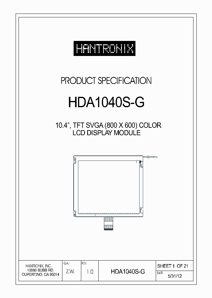 HDA1040S-G_4795294.PDF Datasheet