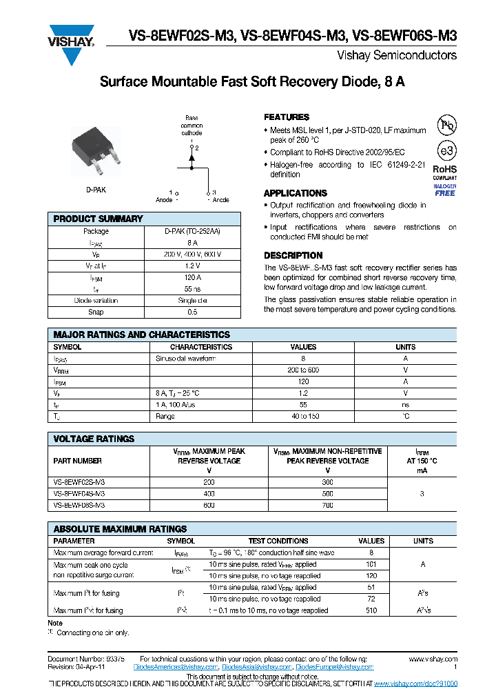 VS-8EWF02S-M3_4796988.PDF Datasheet