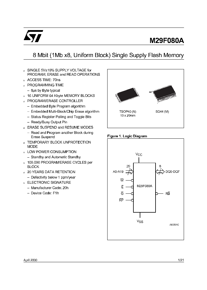 M29F080A90M6_4800148.PDF Datasheet