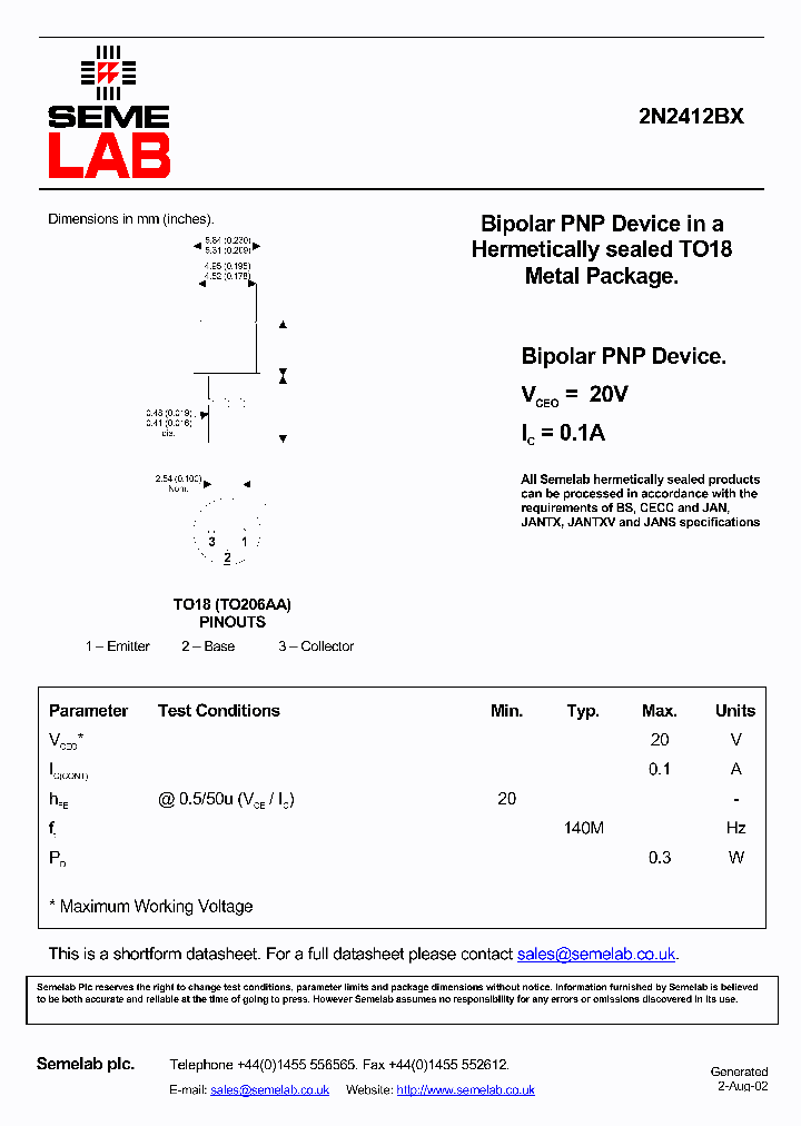 2N2412BX_4800407.PDF Datasheet