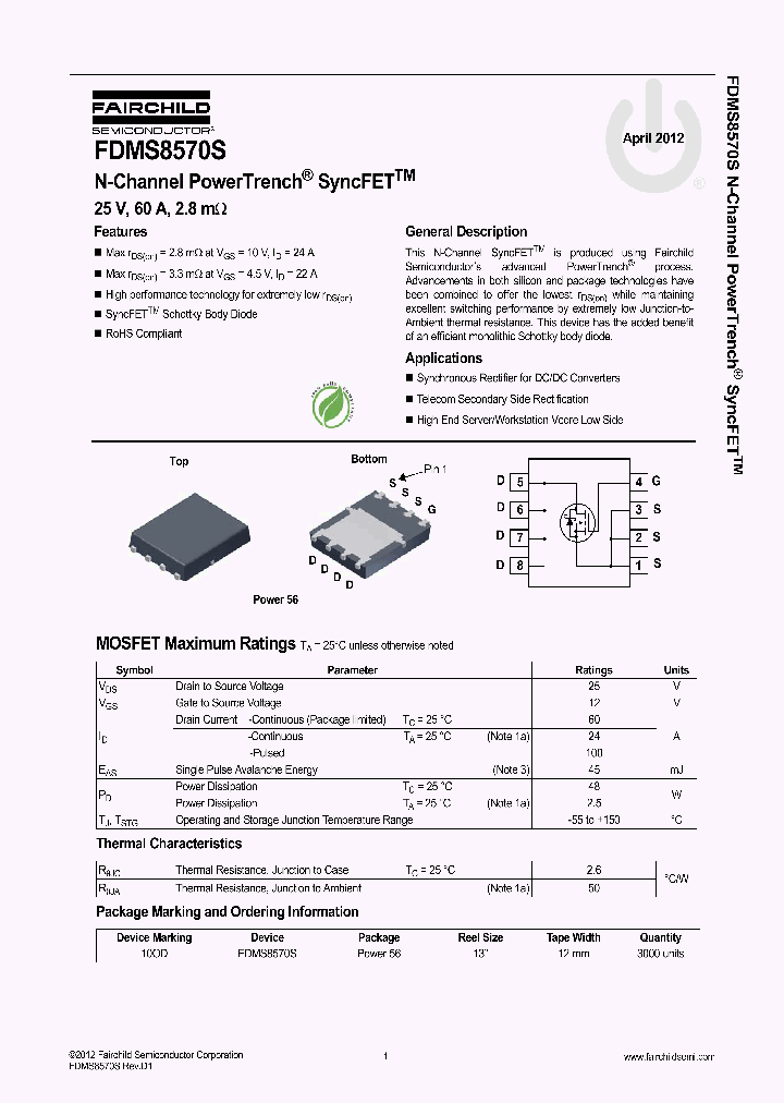 FDMS8570S_4800470.PDF Datasheet