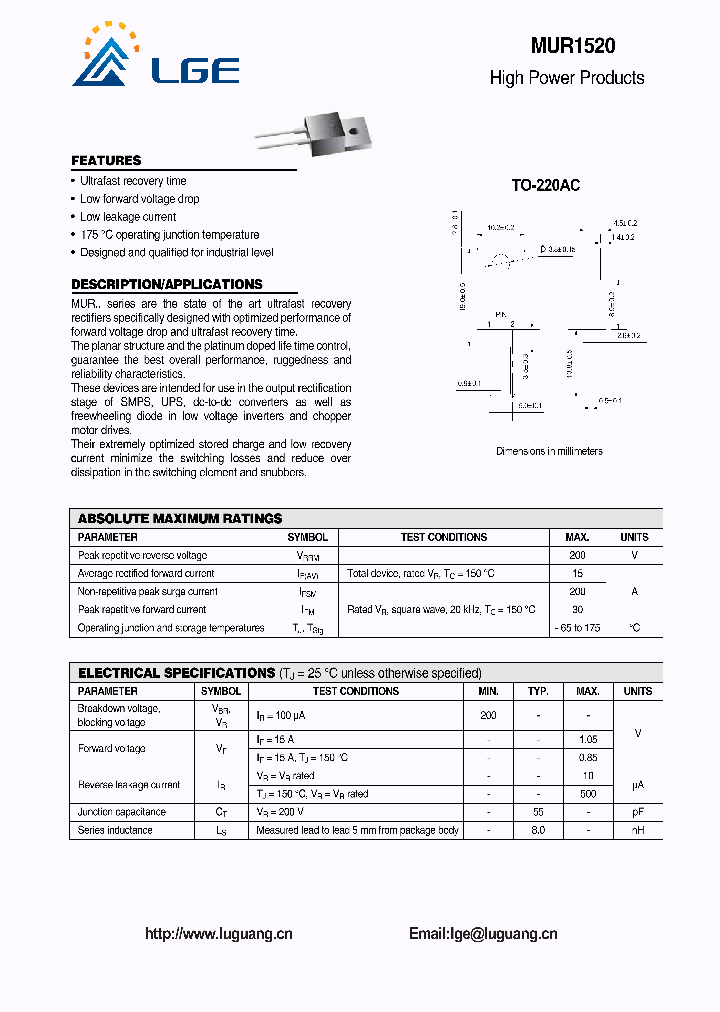 MUR1520_4802016.PDF Datasheet