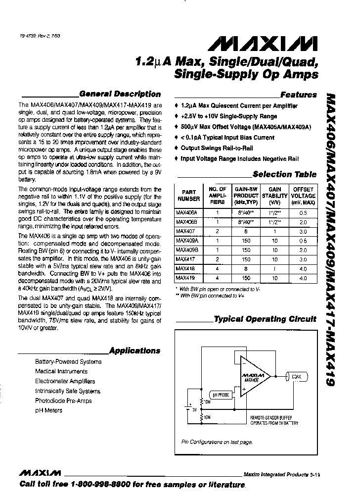 MAX409BESAT_4805637.PDF Datasheet