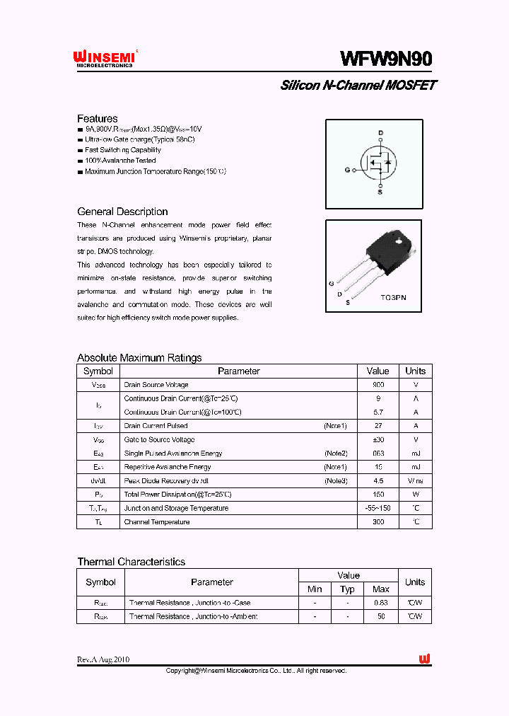 WFW9N90_4817208.PDF Datasheet