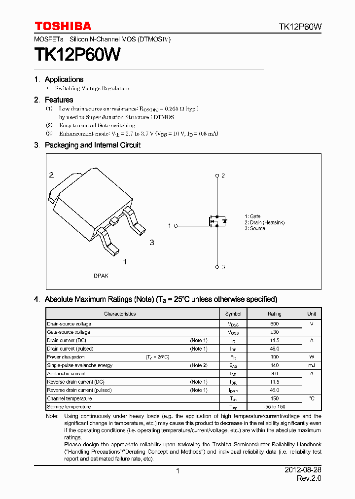 TK12P60W_4826855.PDF Datasheet