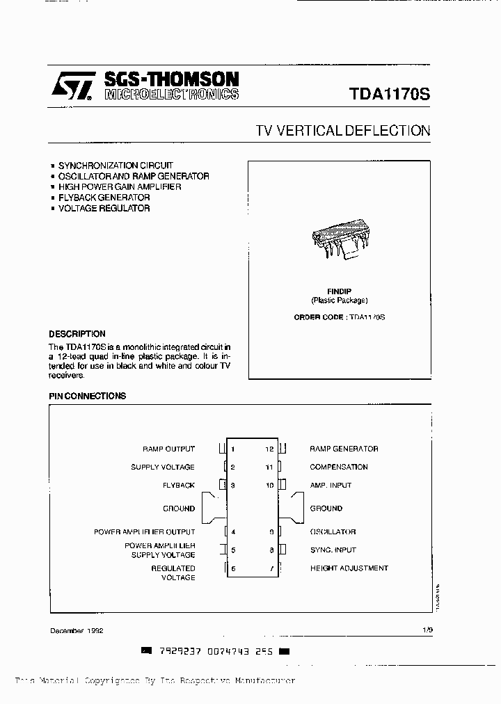 TDA1170S_4844647.PDF Datasheet