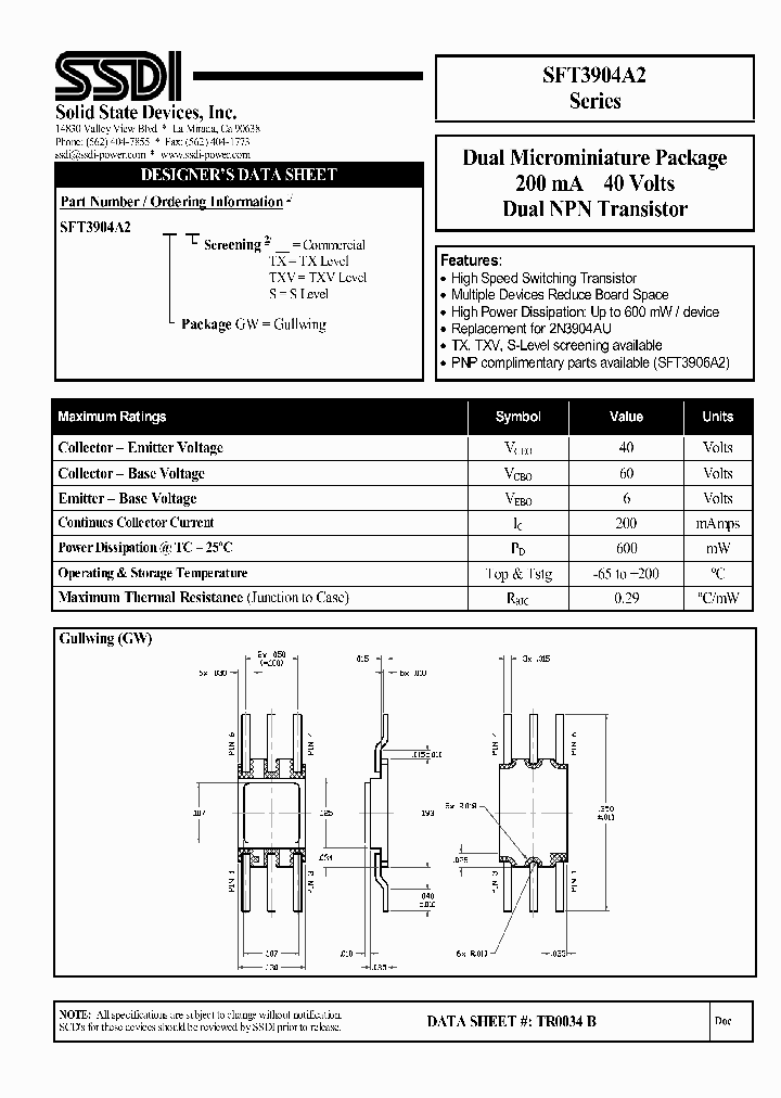 SFT3904A2_4852078.PDF Datasheet