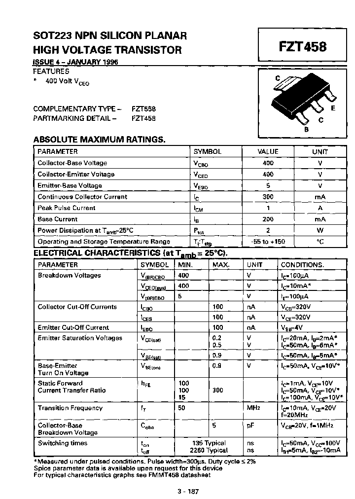 FZT458TA_4853776.PDF Datasheet