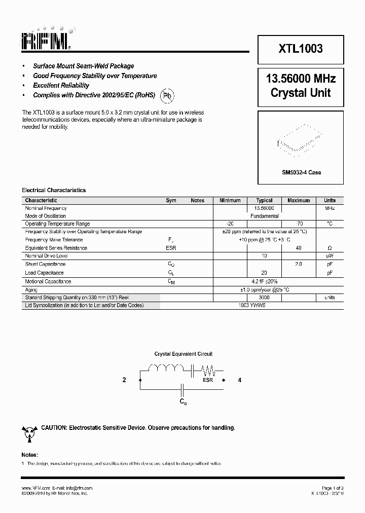 XTL1003_4860328.PDF Datasheet