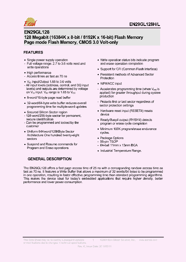 EN29GL128HH70BAIP_4864704.PDF Datasheet