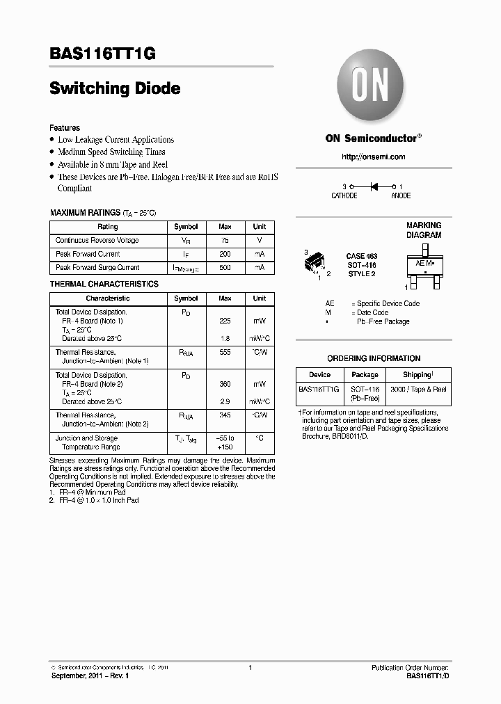 BAS116TT1G_4870527.PDF Datasheet