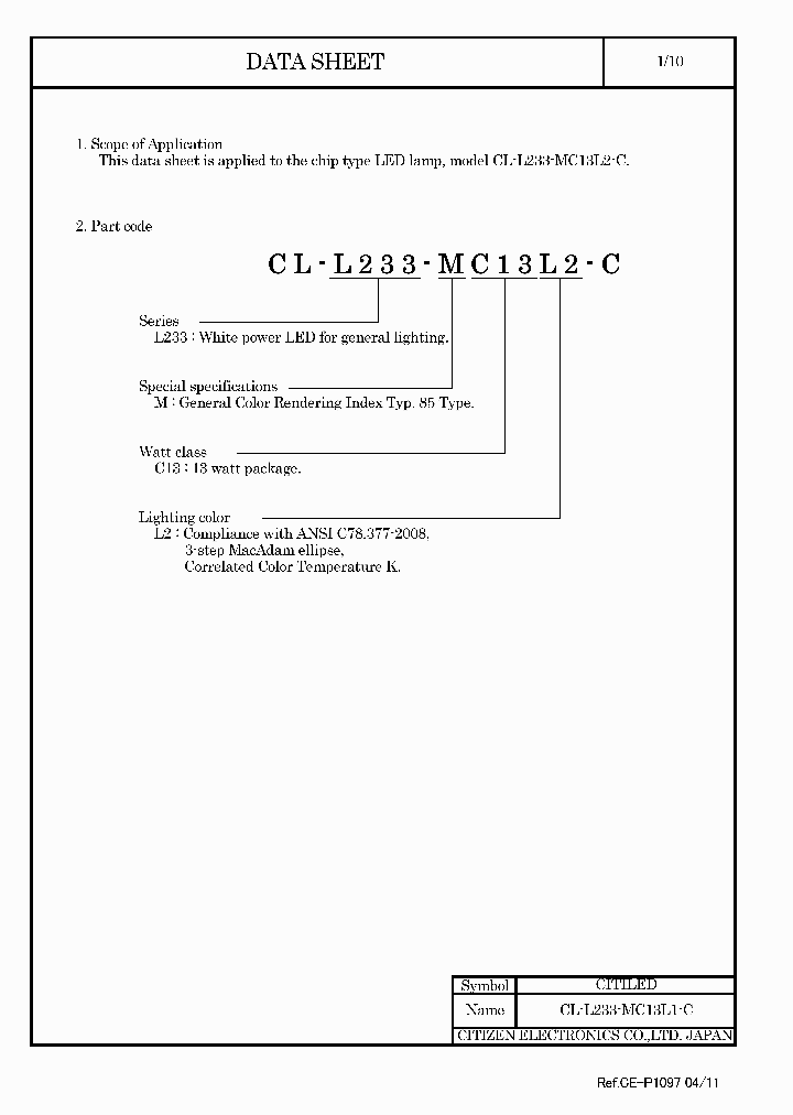 CL-L233-MC13L2-C11_4878302.PDF Datasheet