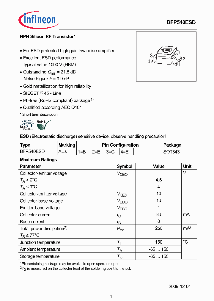 BFP540ESD09_4879203.PDF Datasheet