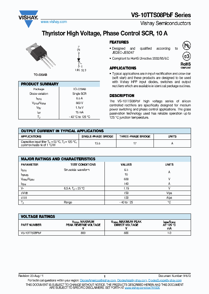 VS-10TTS08PBF_4879225.PDF Datasheet