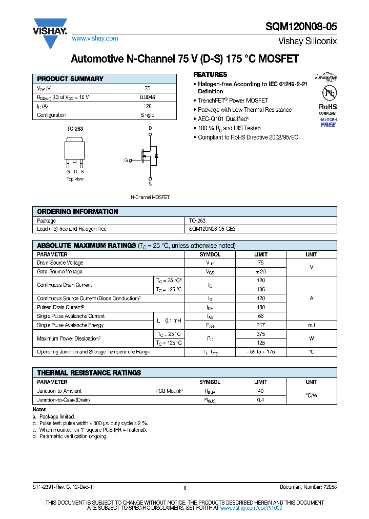 SQM120N08-05_4879111.PDF Datasheet