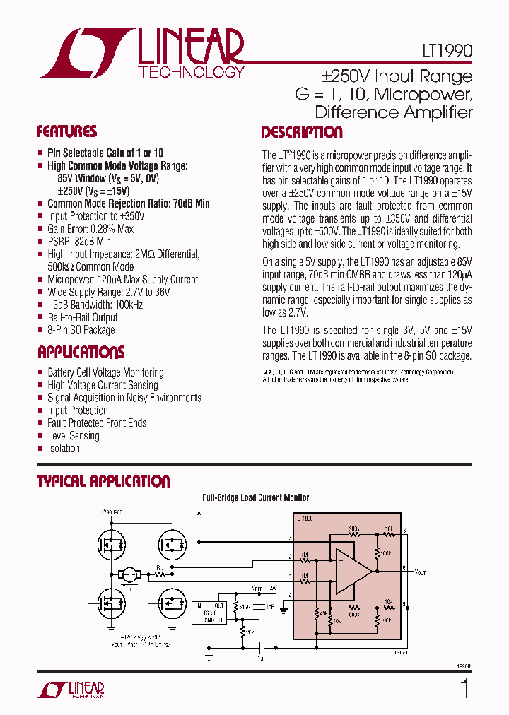 LT1990HS8PBF_4892920.PDF Datasheet