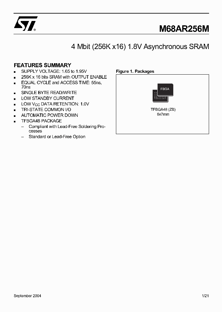 M68AR256ML70ZB6_4895697.PDF Datasheet