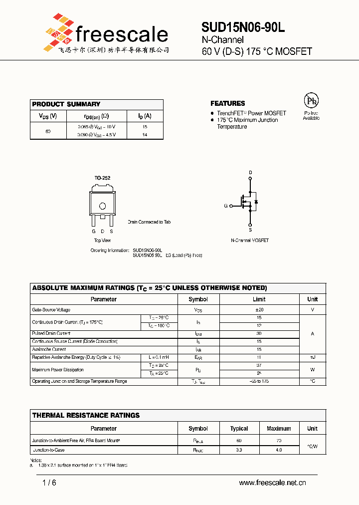 SUD15N06-90L_4900703.PDF Datasheet