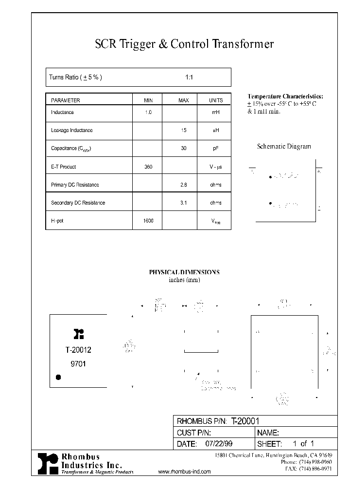 T-20001_4901645.PDF Datasheet