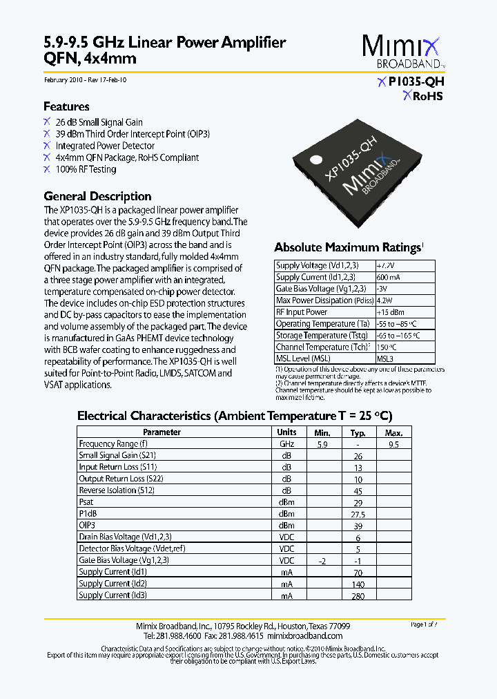 XP1035-QH10_4910363.PDF Datasheet