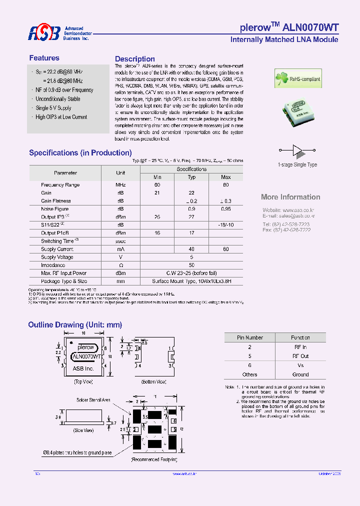 ALN0070WT_4929823.PDF Datasheet