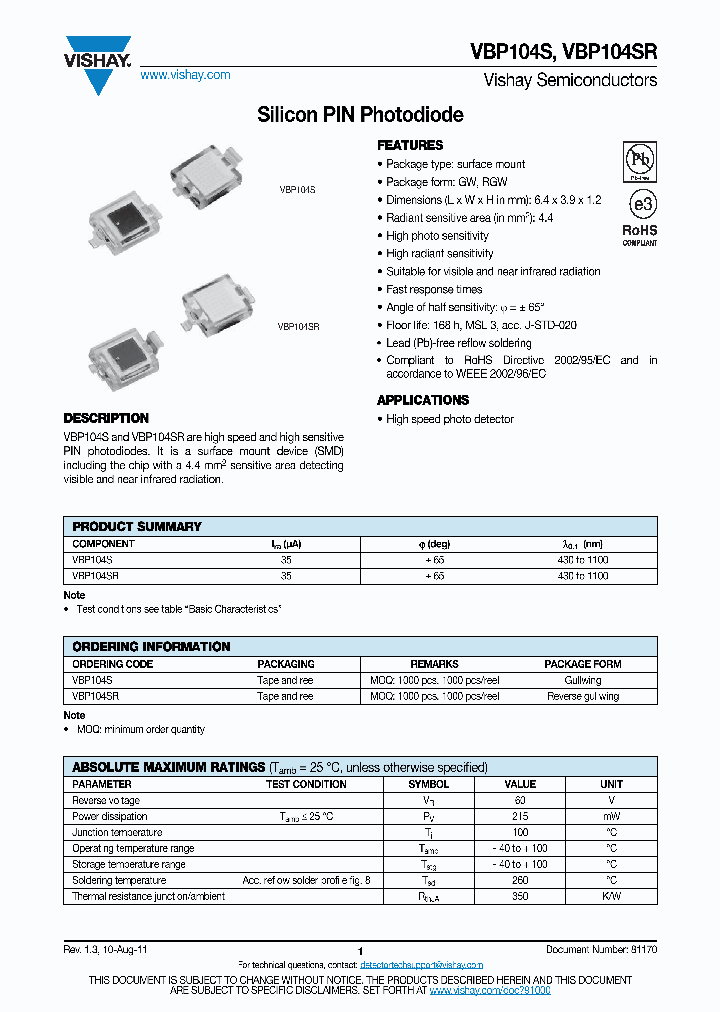 VBP104S11_4932327.PDF Datasheet