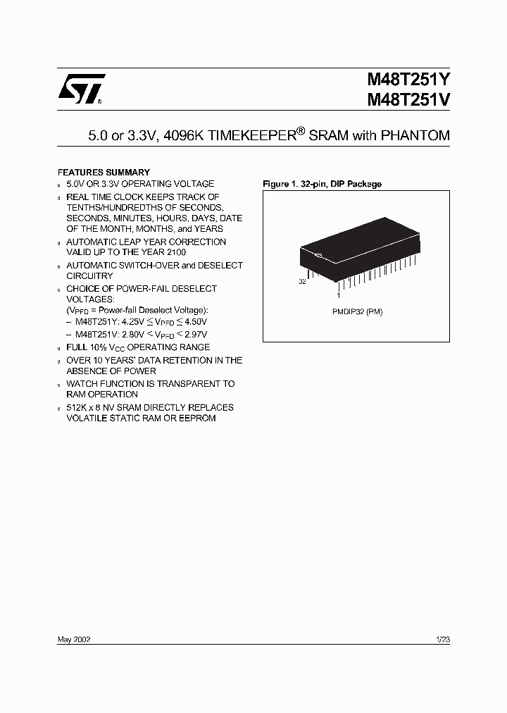 M48T251Y_4940010.PDF Datasheet