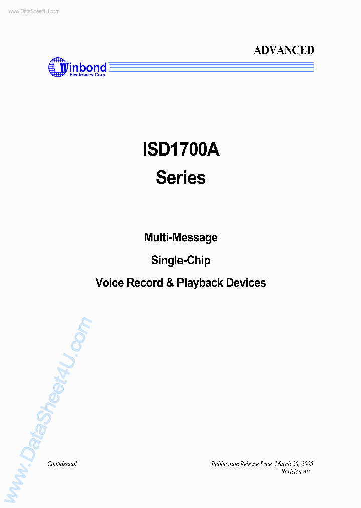ISD1700A_4958070.PDF Datasheet