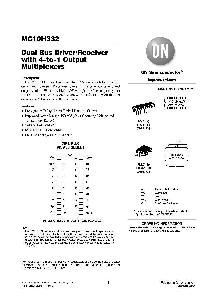 MC10H332FNR2G_4964490.PDF Datasheet