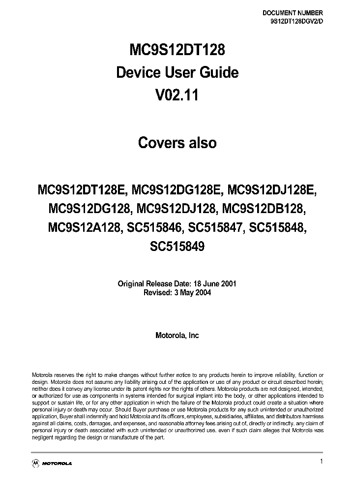 MC9S12A128_4964735.PDF Datasheet