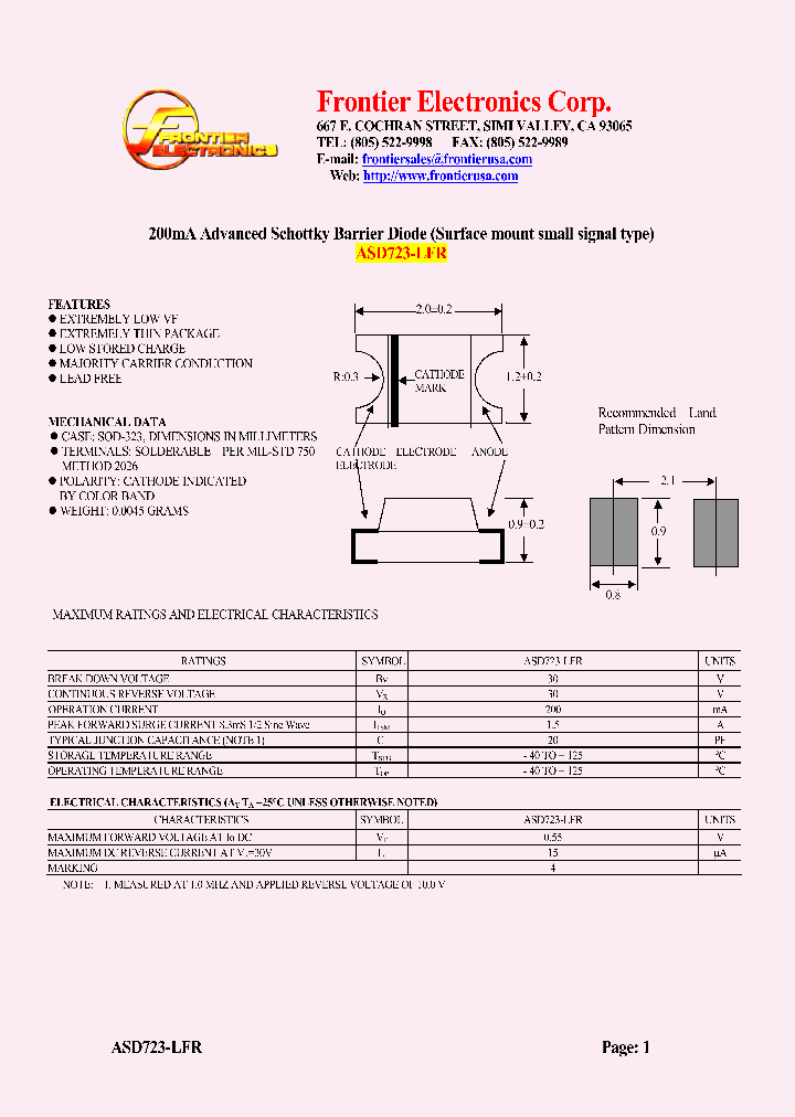 ASD723-LFR_4962087.PDF Datasheet