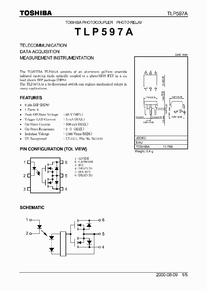 TLP597A_4962889.PDF Datasheet