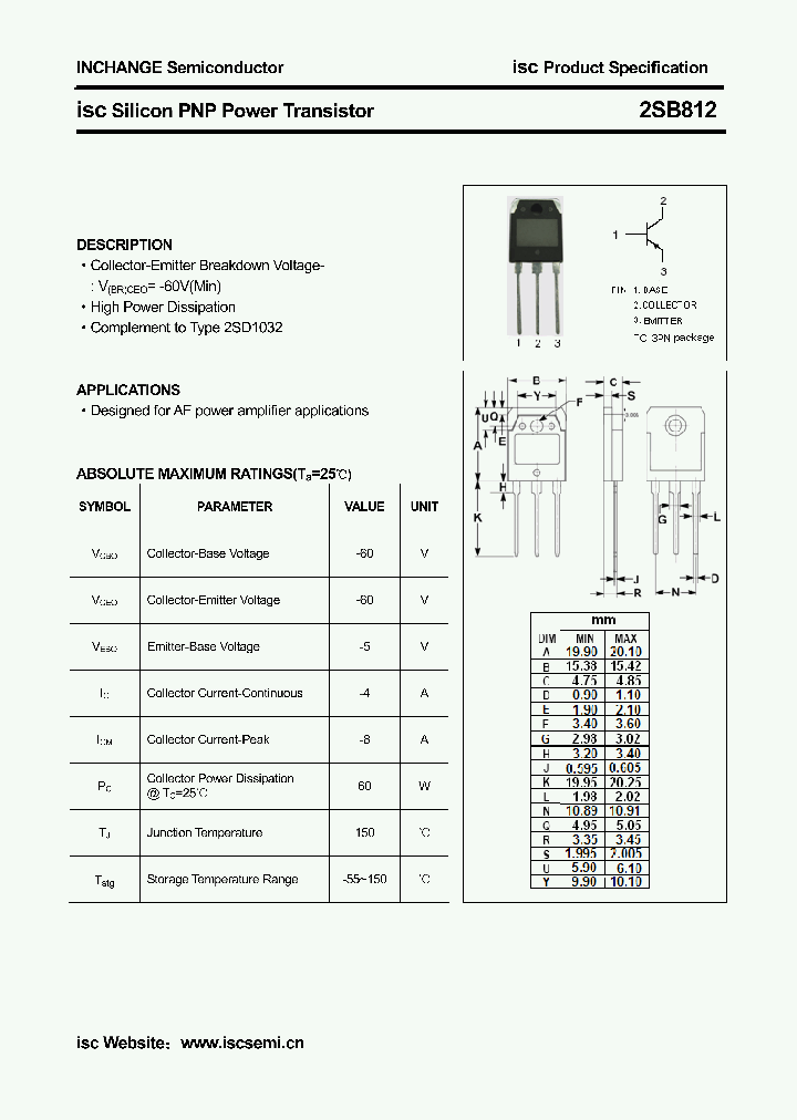 2SB812_4981723.PDF Datasheet