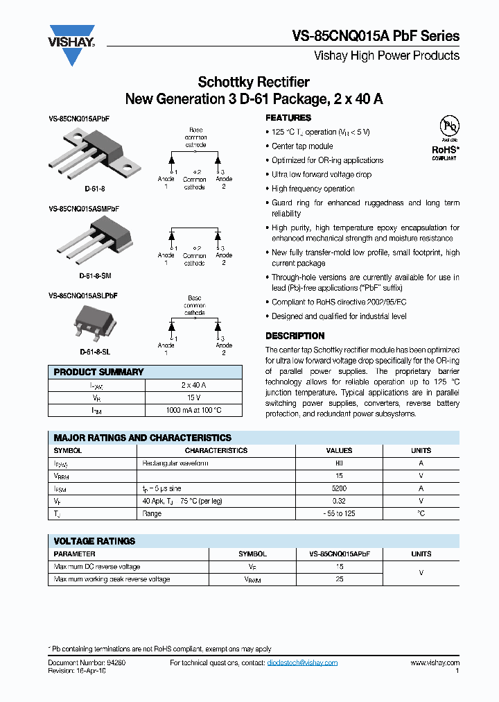 VS-85CNQ015A_4997119.PDF Datasheet