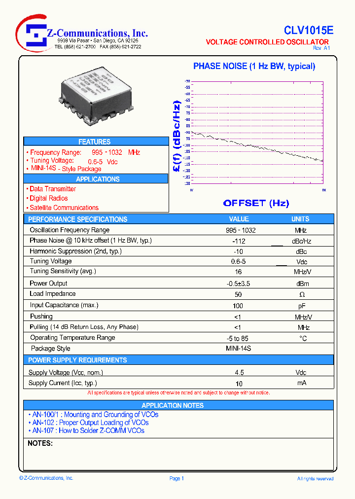 CLV1015E_5001437.PDF Datasheet
