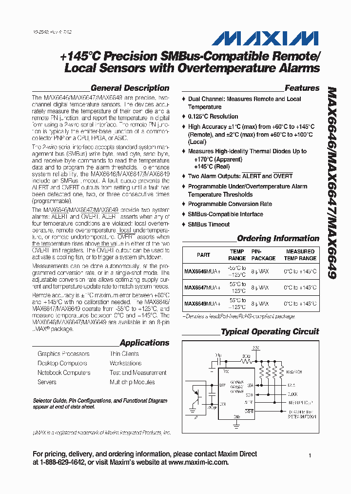 MAX6646MUA_5031971.PDF Datasheet