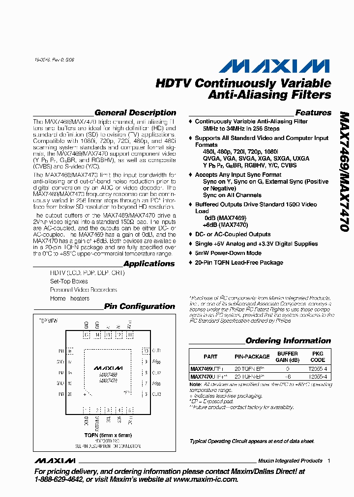 MAX7470_5036814.PDF Datasheet