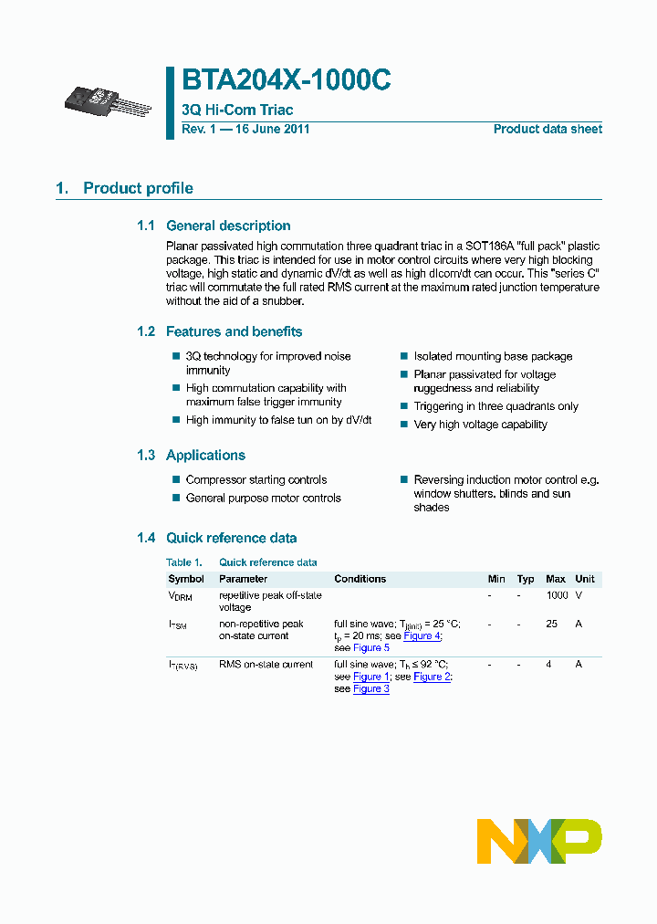 BTA204X-1000C_5069738.PDF Datasheet