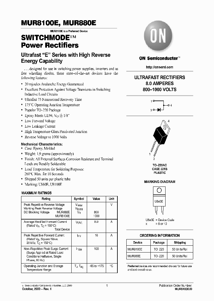 MUR8100E-D_5102940.PDF Datasheet