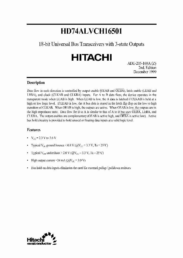 HD74ALVCH16501_5117818.PDF Datasheet