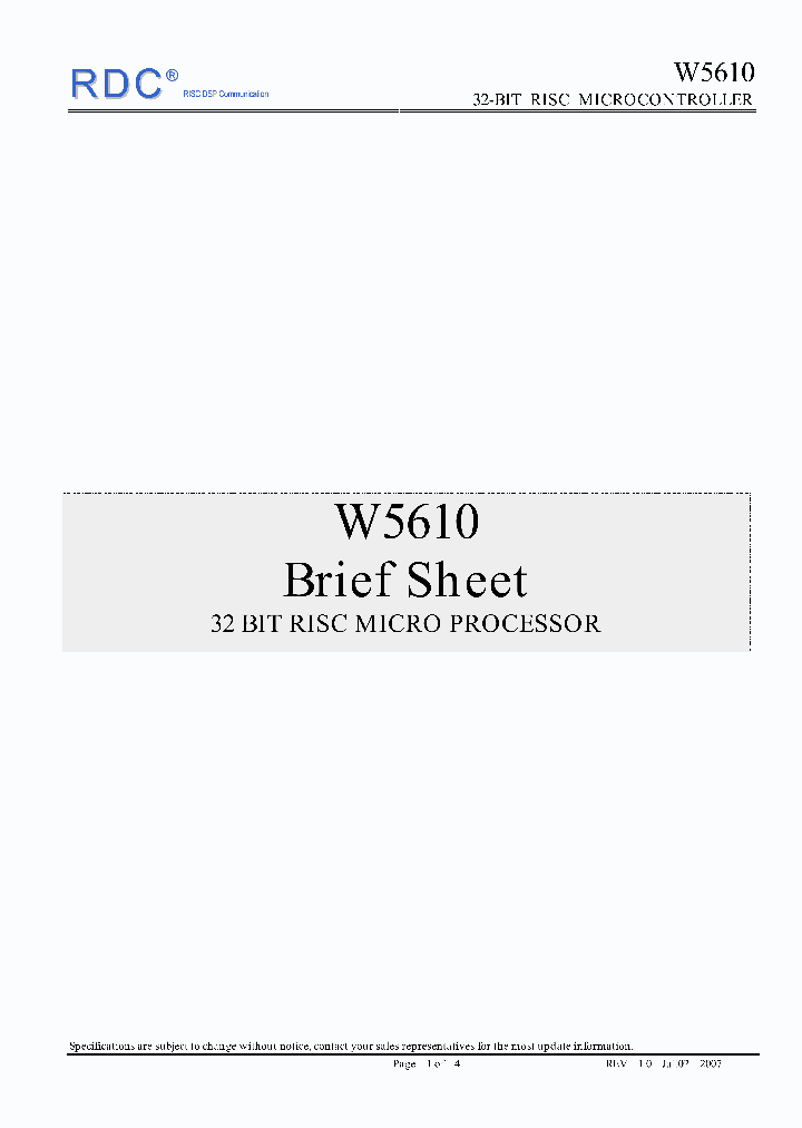 W5610_5156953.PDF Datasheet