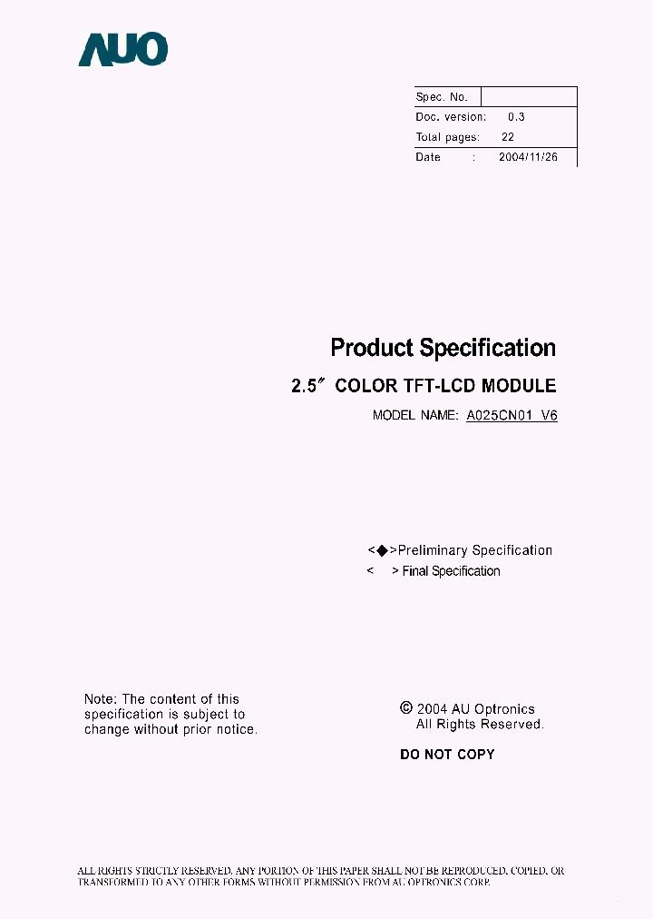 A025CN01-V6_5159358.PDF Datasheet